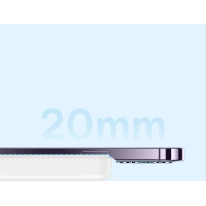 Hurtownia GSM - Powerbank Baseus Magnetic Mini MagSafe 15W PD QC 20W 10000mAh biały (Overseas Edition) + kabel USB-C/USB-C 60W 3A 0.5m biały - BSU3916 - {ean13} - Hurt