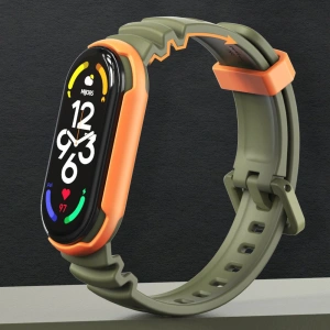 Hurtownia GSM - Pasek Tech-Protect Iconband Hybrid Xiaomi Mi Band 5/6/6 NFC/7 Negru/verde armată - THP1708 - {ean13} - Hurt