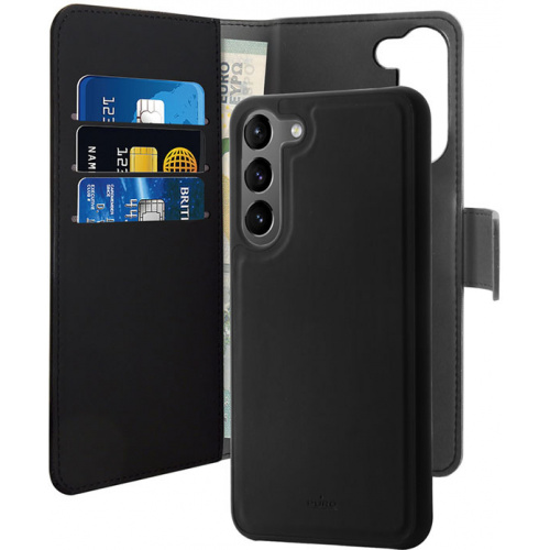 Puro Distributor - 8018417440724 - PUR627 - PURO Wallet Detachable 2w1 Samsung Galaxy S23 (black) - B2B homescreen