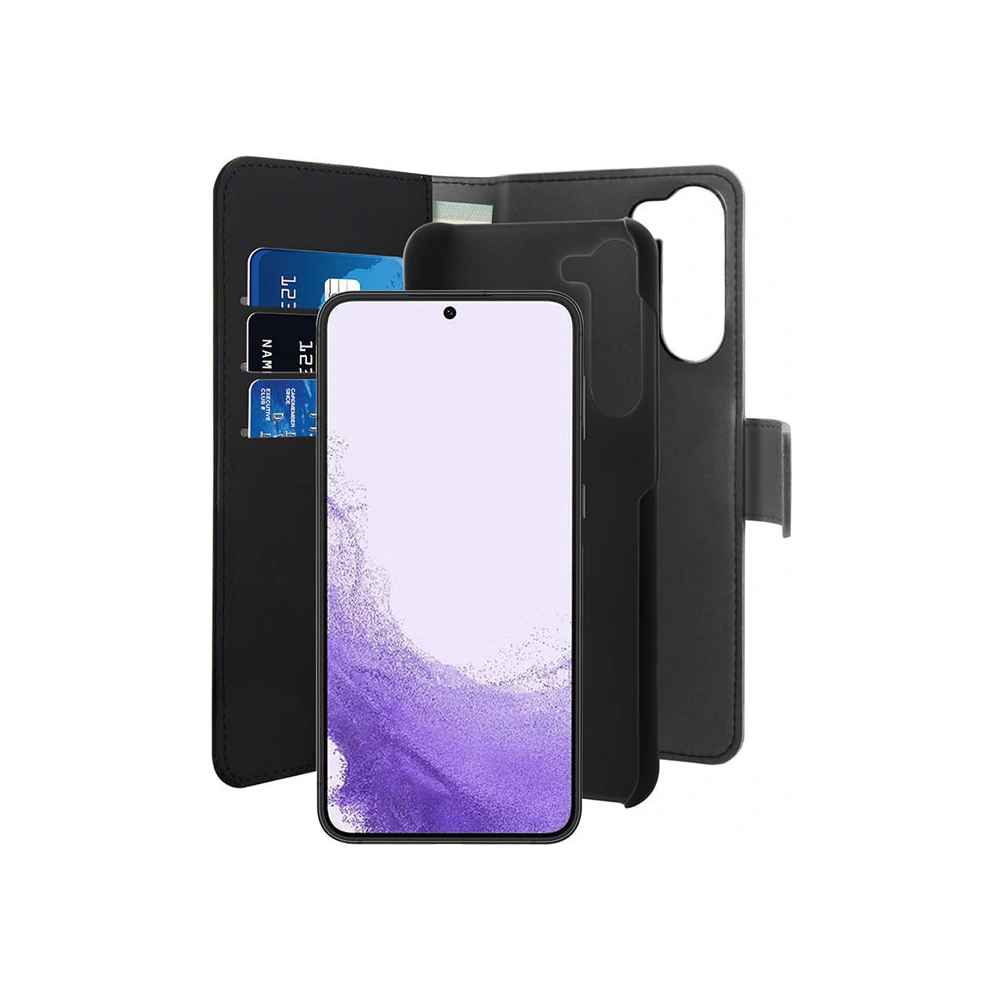 Hurtownia GSM - Case PURO Wallet Detachable 2w1 Samsung Galaxy S23 (schwarz) - PUR627 - {ean13} - Hurt