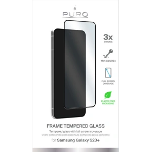 Hurtownia GSM - Sticlă securizată PURO Frame Tempered Glass Samsung Galaxy S23+ Plus (ramă neagră) - PUR630 - {ean13} - Hurt
