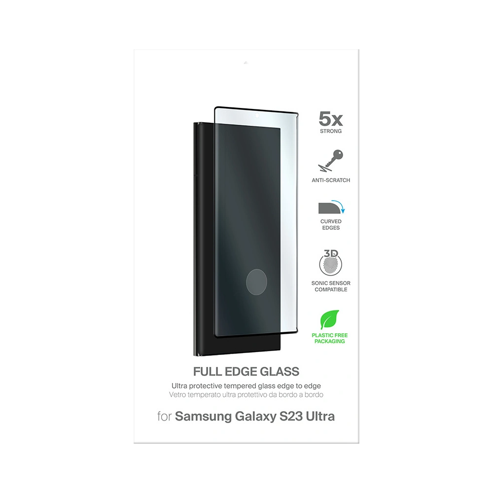 Hurtownia GSM - Sklo tvrzené PURO Frame Tempered Glass Samsung Galaxy S23 Ultra (černý rám) - PUR631 - {ean13} - Hurt