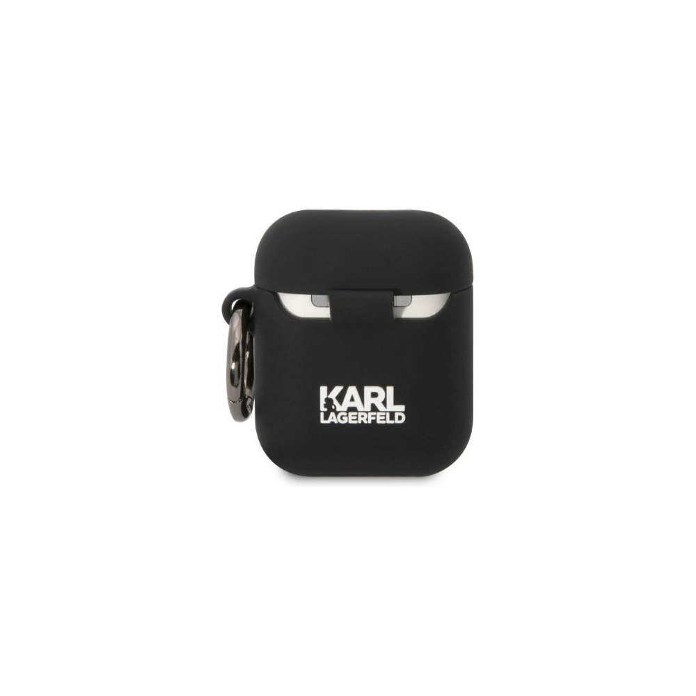 Hurtownia GSM - Etui Karl Lagerfeld KLA2RUNCHK Apple AirPods 2/1 cover czarny/black Silicone Choupette Head 3D - KLD1399 - {ean13} - Hurt