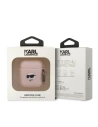 Hurtownia GSM - Etui Karl Lagerfeld KLA2RUNCHP Apple AirPods 2/1 cover różowy/pink Silicone Choupette Head 3D - KLD1400 - {ean13} - Hurt