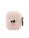 Hurtownia GSM - Case Karl Lagerfeld KLA2RUNIKP Apple AirPods 2/1 Hülle rosa/pink Silikon Karl Kopf 3D - KLD1402 - {ean13} - Hurt