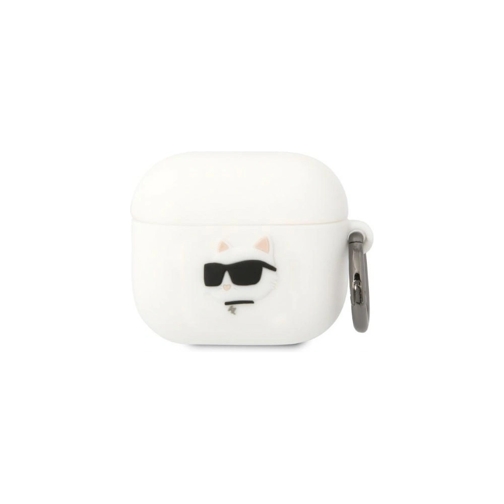 Hurtownia GSM - Etui Karl Lagerfeld KLA3RUNCHH Apple AirPods 3 kryt bílý/white silikon Choupette Head 3D - KLD1403 - {ean13} - Hurt