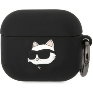 Hurtownia GSM - Etui Karl Lagerfeld KLA3RUNCHK Apple AirPods 3 tok fekete/színes Szilikon Choupette Fej 3D - KLD1404 - {ean13} - Hurt