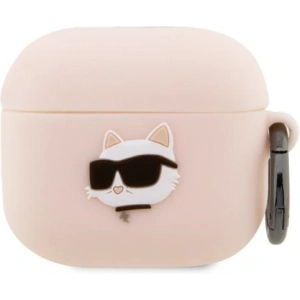 Hurtownia GSM - Case Karl Lagerfeld KLA3RUNCHP Apple AirPods 3 Hülle rosa/pink Silikon Choupette Kopf 3D - KLD1405 - {ean13} - Hurt