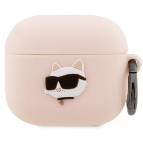 Karl Lagerfeld Distributor - 3666339087975 - KLD1405 - Karl Lagerfeld KLA3RUNCHP Apple AirPods 3 cover pink Silicone Choupette Head 3D - B2B homescreen