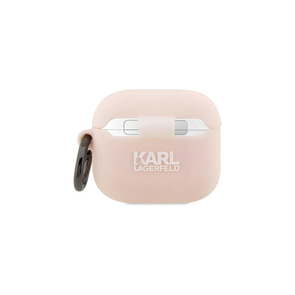 Hurtownia GSM - Etui Karl Lagerfeld KLA3RUNCHP Apple AirPods 3 kryt růžový/pink silikon Choupette hlava 3D - KLD1405 - {ean13} - Hurt