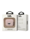 Hurtownia GSM - Etui Karl Lagerfeld KLA3RUNCHP Apple AirPods 3 kryt růžový/pink silikon Choupette hlava 3D - KLD1405 - {ean13} - Hurt