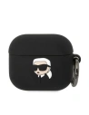 Hurtownia GSM - Etui Karl Lagerfeld KLA3RUNIKK Apple AirPods 3 husă neagră/silikon Karl Head 3D - KLD1407 - {ean13} - Hurt