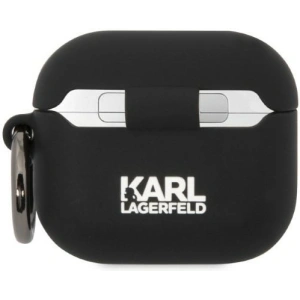 Hurtownia GSM - Etui Karl Lagerfeld KLA3RUNIKK Apple AirPods 3 tok fekete/szürke Szilikon Karl Fej 3D - KLD1407 - {ean13} - Hurt