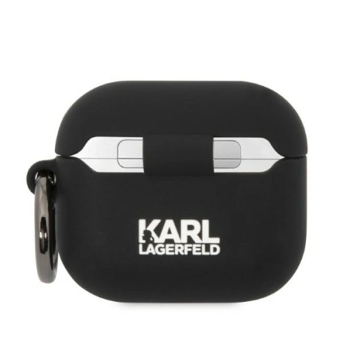 Etui Karl Lagerfeld KLA3RUNIKK Apple AirPods 3 cover czarny/black Silicone Karl Head 3D
