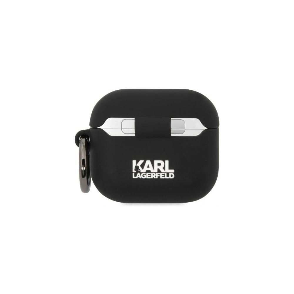 Hurtownia GSM - Etui Karl Lagerfeld KLA3RUNIKK Apple AirPods 3 husă neagră/silikon Karl Head 3D - KLD1407 - {ean13} - Hurt