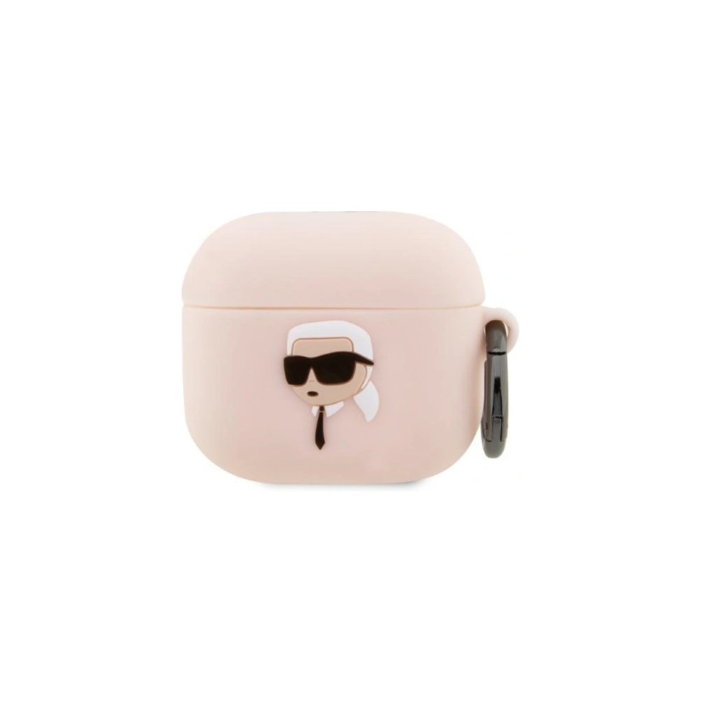 Hurtownia GSM - Etui Karl Lagerfeld KLA3RUNIKP Apple AirPods 3 husă roz/pink Silicon Karl Head 3D - KLD1408 - {ean13} - Hurt