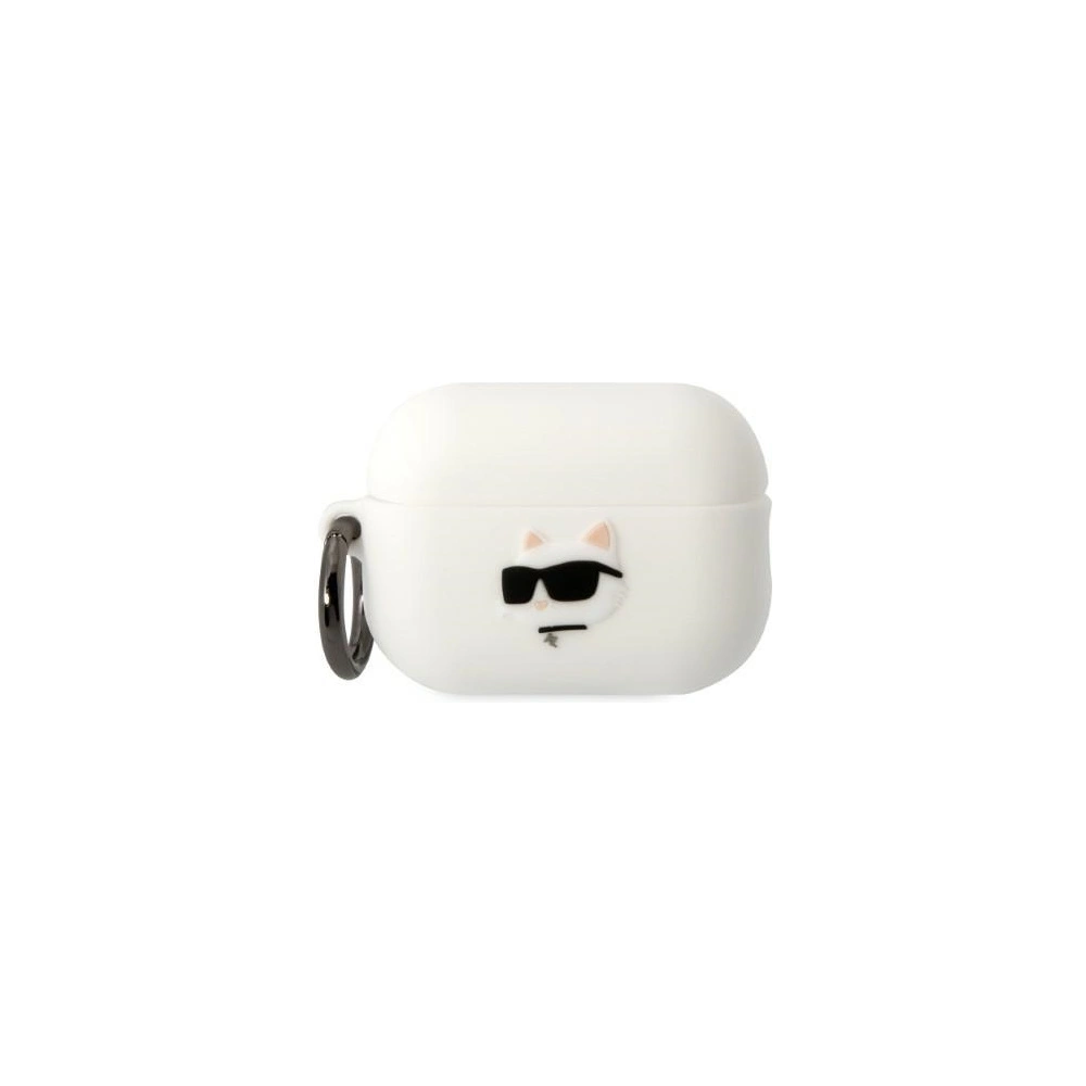Hurtownia GSM - Etui Karl Lagerfeld KLAP2RUNCHH Apple AirPods Pro 2 tok fehér/színes Szilikon Choupette Fej 3D - KLD1409 - {ean13} - Hurt