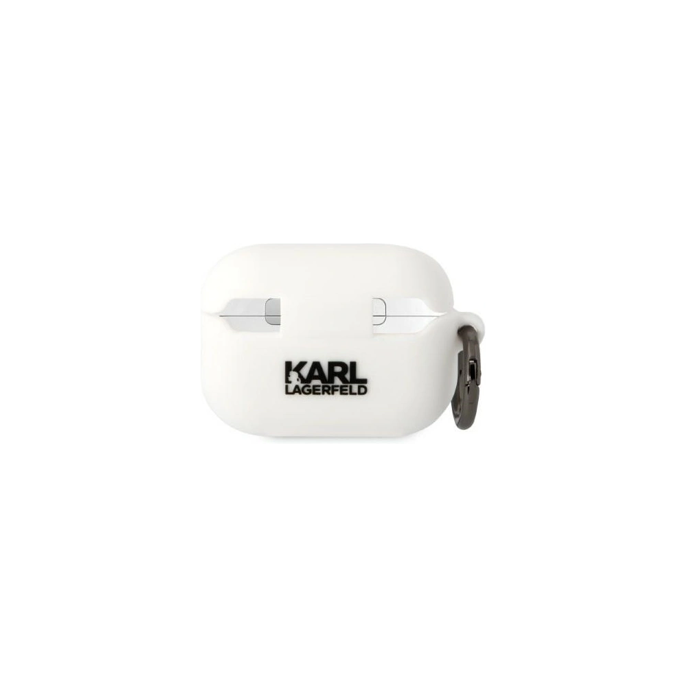 Hurtownia GSM - Etui Karl Lagerfeld KLAP2RUNCHH Apple AirPods Pro 2 tok fehér/színes Szilikon Choupette Fej 3D - KLD1409 - {ean13} - Hurt