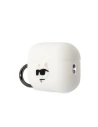 Hurtownia GSM - Etui Karl Lagerfeld KLAP2RUNCHH Apple AirPods Pro 2 tok fehér/színes Szilikon Choupette Fej 3D - KLD1409 - {ean13} - Hurt