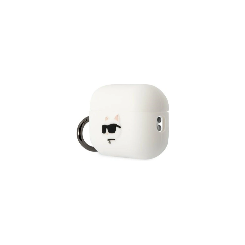 Hurtownia GSM - Etui Karl Lagerfeld KLAP2RUNCHH Apple AirPods Pro 2 tok fehér/színes Szilikon Choupette Fej 3D - KLD1409 - {ean13} - Hurt