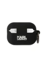 Hurtownia GSM - Case Karl Lagerfeld KLAP2RUNCHK Apple AirPods Pro 2 Hülle schwarz/schwarz Silikon Choupette Kopf 3D - KLD1410 - {ean13} - Hurt