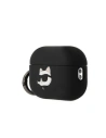 Hurtownia GSM - Etui Karl Lagerfeld KLAP2RUNCHK Apple AirPods Pro 2 tok fekete/szürke Szilikon Choupette Fej 3D - KLD1410 - {ean13} - Hurt