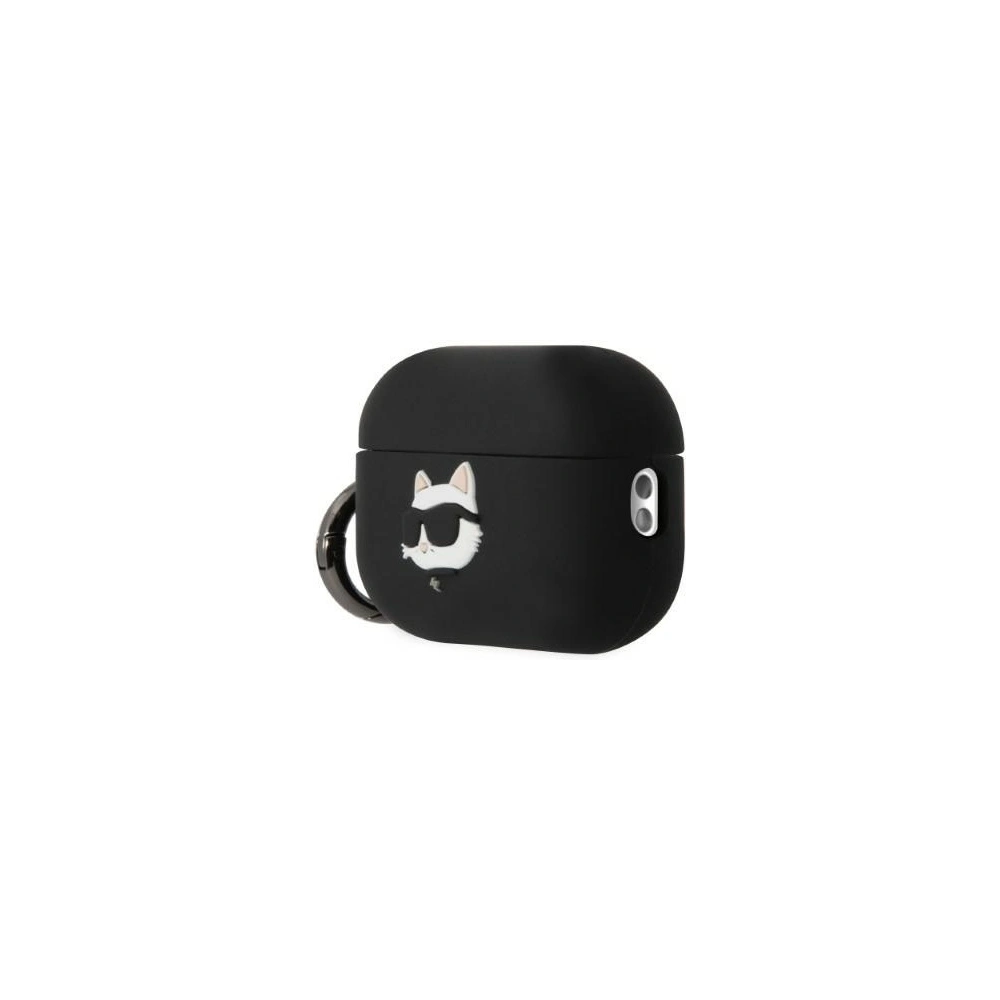 Hurtownia GSM - Etui Karl Lagerfeld KLAP2RUNCHK Apple AirPods Pro 2 tok fekete/szürke Szilikon Choupette Fej 3D - KLD1410 - {ean13} - Hurt