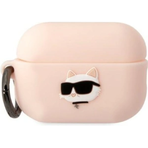 Hurtownia GSM - Etui Karl Lagerfeld KLAP2RUNCHP Apple AirPods Pro 2 tok rózsaszín/pink Szilikon Choupette Fej 3D - KLD1411 - {ean13} - Hurt