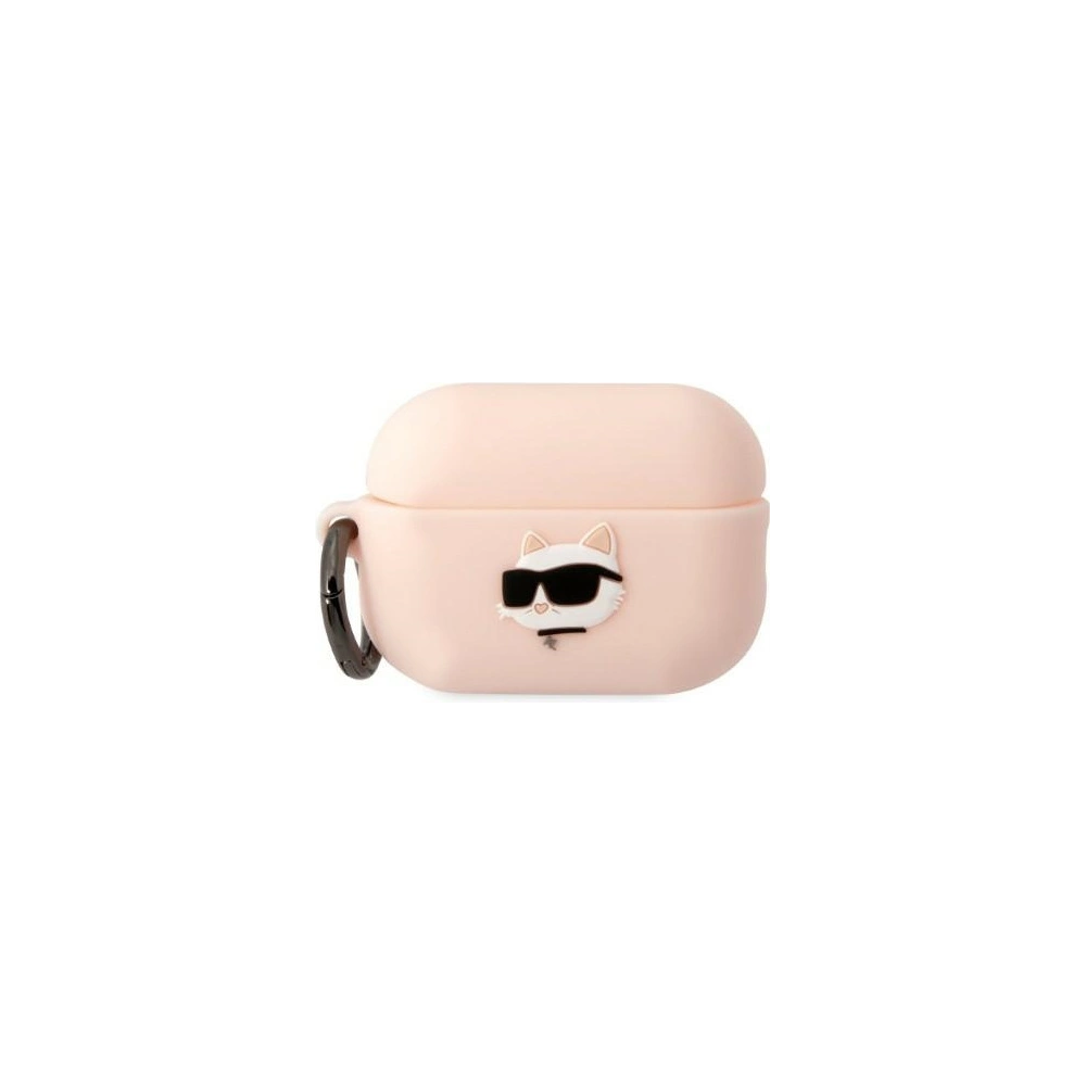 Hurtownia GSM - Etui Karl Lagerfeld KLAP2RUNCHP Apple AirPods Pro 2 tok rózsaszín/pink Szilikon Choupette Fej 3D - KLD1411 - {ean13} - Hurt