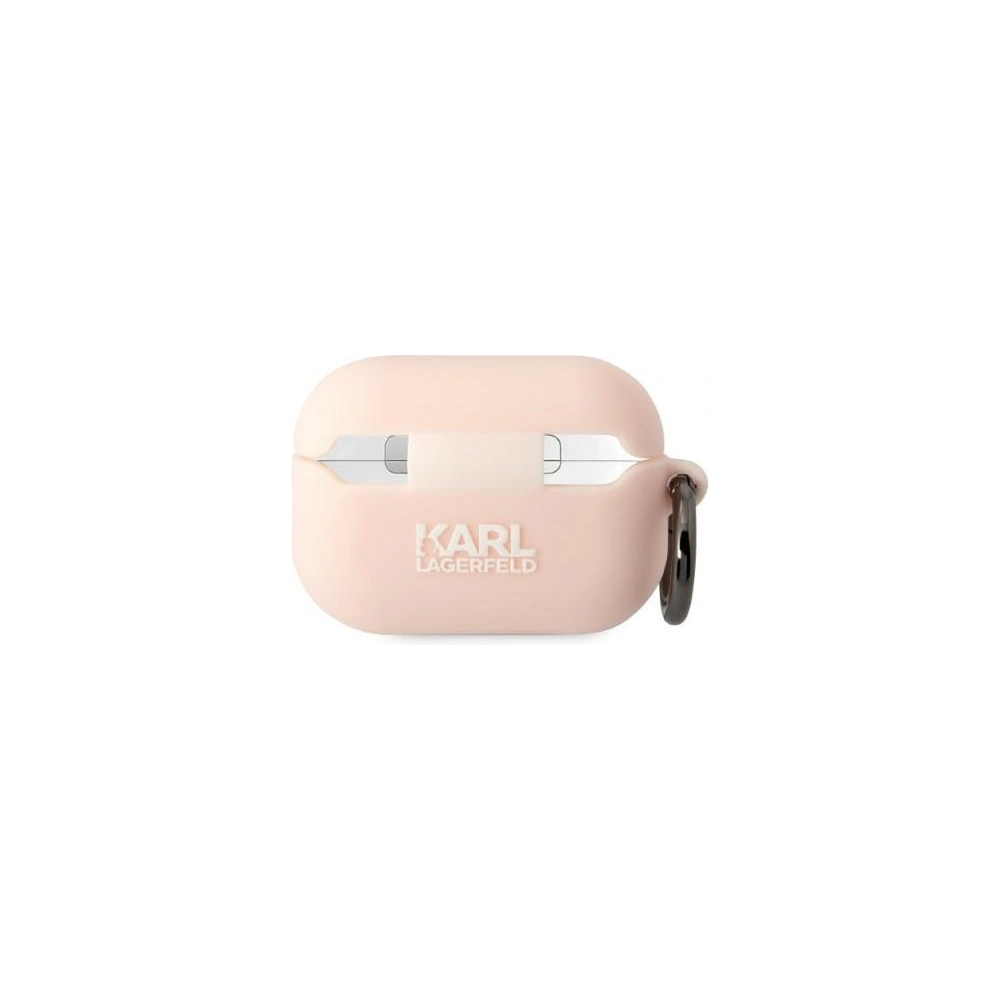Hurtownia GSM - Etui Karl Lagerfeld KLAP2RUNCHP Apple AirPods Pro 2 tok rózsaszín/pink Szilikon Choupette Fej 3D - KLD1411 - {ean13} - Hurt