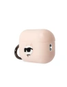 Hurtownia GSM - Etui Karl Lagerfeld KLAP2RUNCHP Apple AirPods Pro 2 tok rózsaszín/pink Szilikon Choupette Fej 3D - KLD1411 - {ean13} - Hurt