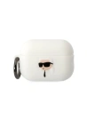 Hurtownia GSM - Etui Karl Lagerfeld KLAP2RUNIKH Apple AirPods Pro 2 tok fehér/színtelen Szilikon Karl Fej 3D - KLD1412 - {ean13} - Hurt