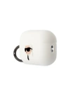 Hurtownia GSM - Etui Karl Lagerfeld KLAP2RUNIKH Apple AirPods Pro 2 tok fehér/színtelen Szilikon Karl Fej 3D - KLD1412 - {ean13} - Hurt