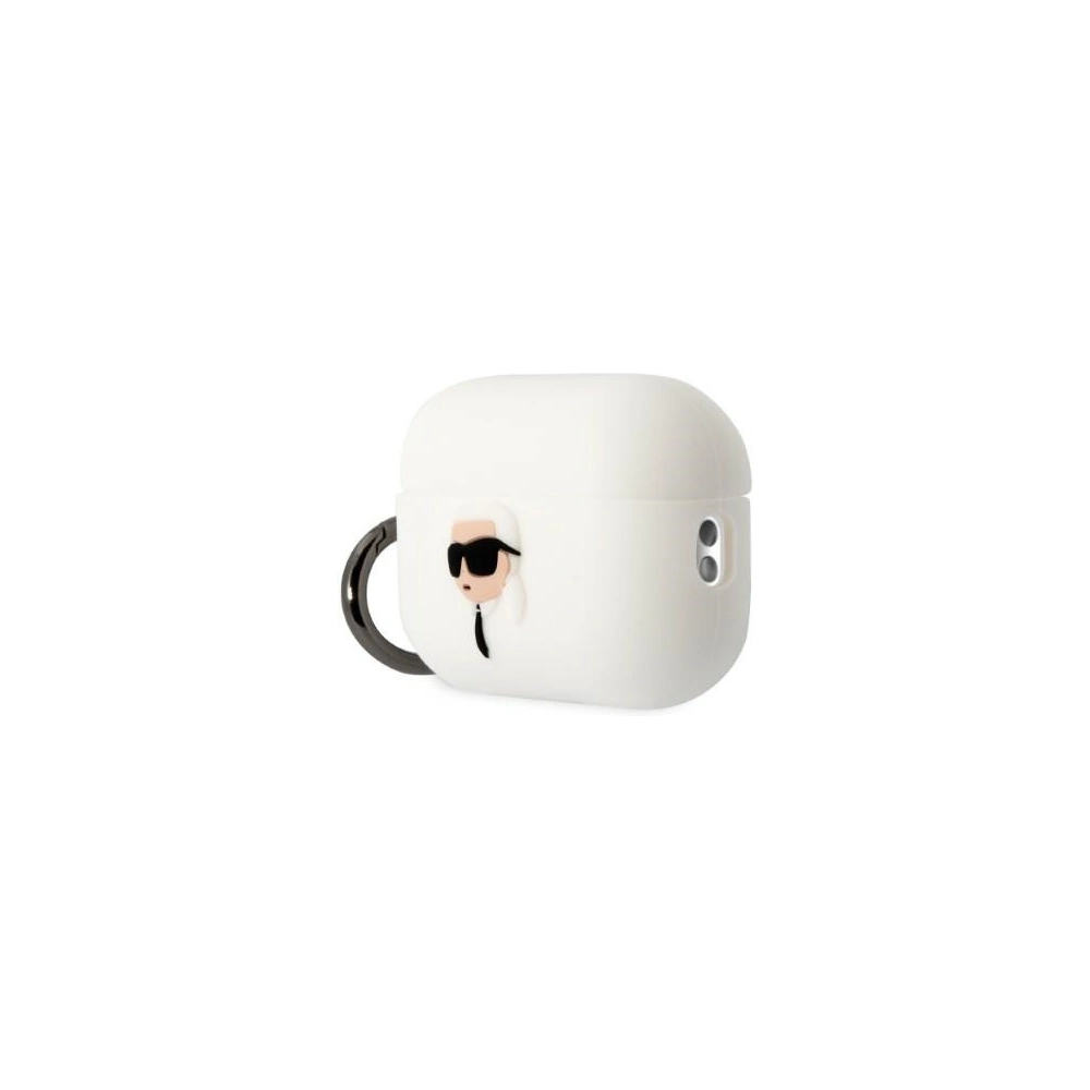 Wholesale Karl Lagerfeld KLAP2RUNIKH Apple AirPods Pro 2 cover white Silicone Karl Head 3D - KLD1412 - {ean13} - Hurt