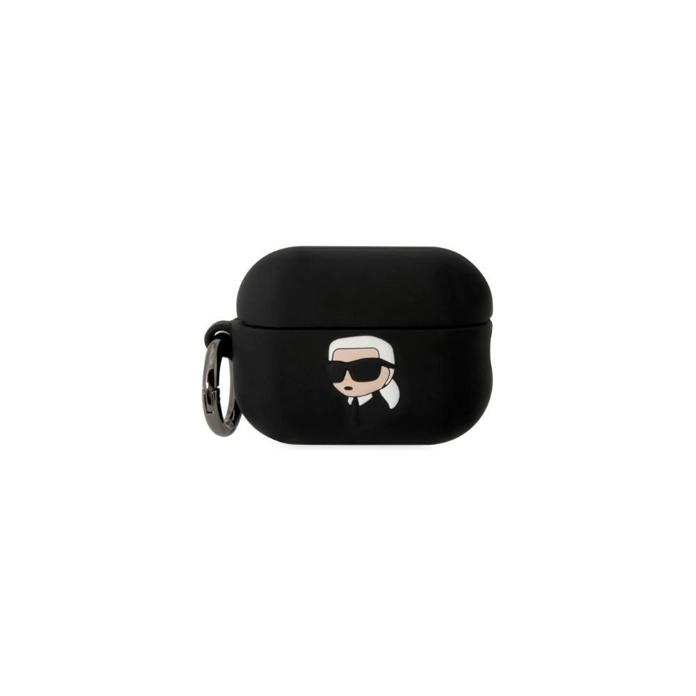 Wholesale Karl Lagerfeld KLAP2RUNIKK Apple AirPods Pro 2 cover black Silicone Karl Head 3D - KLD1413 - {ean13} - Hurt