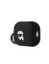 Hurtownia GSM - Etui Karl Lagerfeld KLAP2RUNIKK Apple AirPods Pro 2 tok fekete/szürke Szilikon Karl Fej 3D - KLD1413 - {ean13} - Hurt