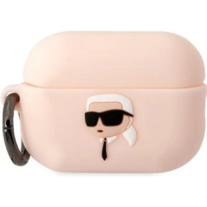 Hurtownia GSM - Etui Karl Lagerfeld KLAP2RUNIKP Apple AirPods Pro 2 tok rózsaszín/színű szilikon Karl fej 3D - KLD1414 - {ean13} - Hurt