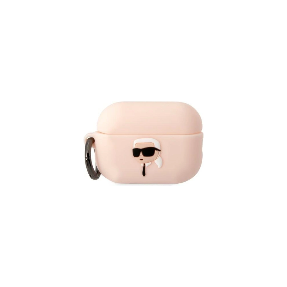 Hurtownia GSM - Etui Karl Lagerfeld KLAP2RUNIKP Apple AirPods Pro 2 tok rózsaszín/színű szilikon Karl fej 3D - KLD1414 - {ean13} - Hurt