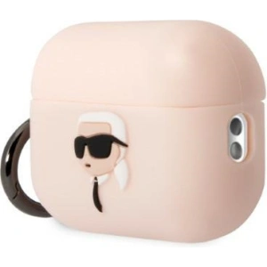 Etui Karl Lagerfeld KLAP2RUNIKP Apple AirPods Pro 2 cover różowy/pink Silicone Karl Head 3D