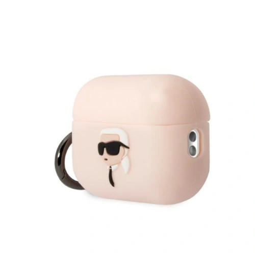 Etui Karl Lagerfeld KLAP2RUNIKP Apple AirPods Pro 2 cover różowy/pink Silicone Karl Head 3D