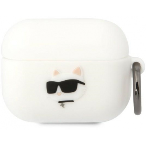 Hurtownia Karl Lagerfeld - 3666339087937 - KLD1415 - Etui Karl Lagerfeld KLAPRUNCHH Apple AirPods Pro cover biały/white Silicone Choupette Head 3D - B2B homescreen