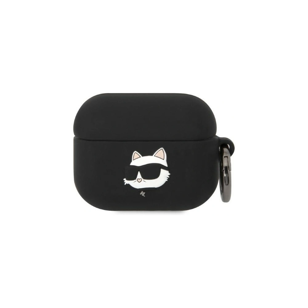 Hurtownia GSM - Etui Karl Lagerfeld KLAPRUNCHK Apple AirPods Pro kryt černý/black silikon Choupette hlava 3D - KLD1416 - {ean13} - Hurt