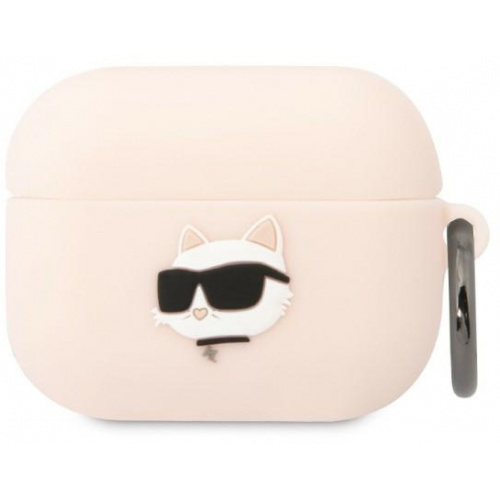 Karl Lagerfeld Distributor - 3666339087968 - KLD1417 - Karl Lagerfeld KLAPRUNCHP Apple AirPods Pro cover pink Silicone Choupette Head 3D - B2B homescreen