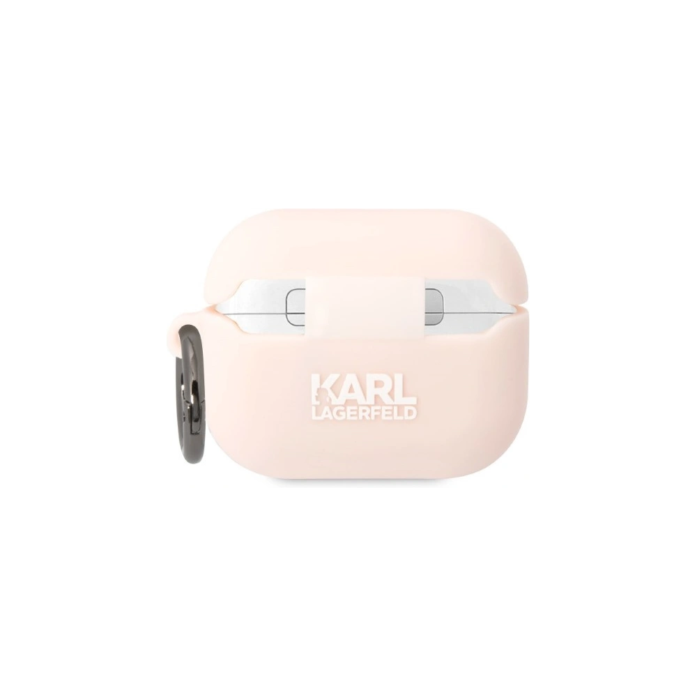 Hurtownia GSM - Etui Karl Lagerfeld KLAPRUNCHP Apple AirPods Pro kryt růžový/pink silikon Choupette hlava 3D - KLD1417 - {ean13} - Hurt