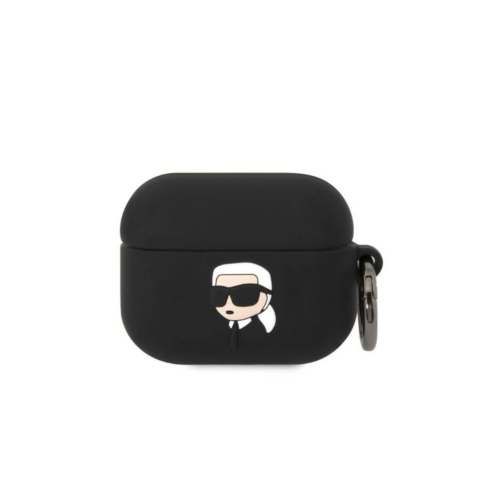 Hurtownia GSM - Etui Karl Lagerfeld KLAPRUNIKK Apple AirPods Pro kryt černý/black silikon Karl Head 3D - KLD1418 - {ean13} - Hurt
