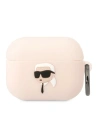 Hurtownia GSM - Etui Karl Lagerfeld KLAPRUNIKP Apple AirPods Pro obal růžový/pink silikon Karl Head 3D - KLD1419 - {ean13} - Hurt
