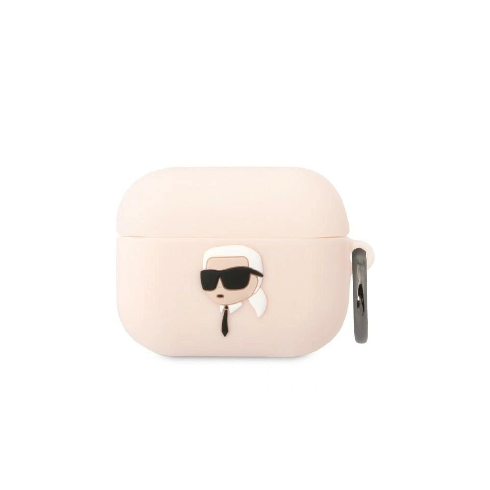 Hurtownia GSM - Etui Karl Lagerfeld KLAPRUNIKP Apple AirPods Pro obal růžový/pink silikon Karl Head 3D - KLD1419 - {ean13} - Hurt