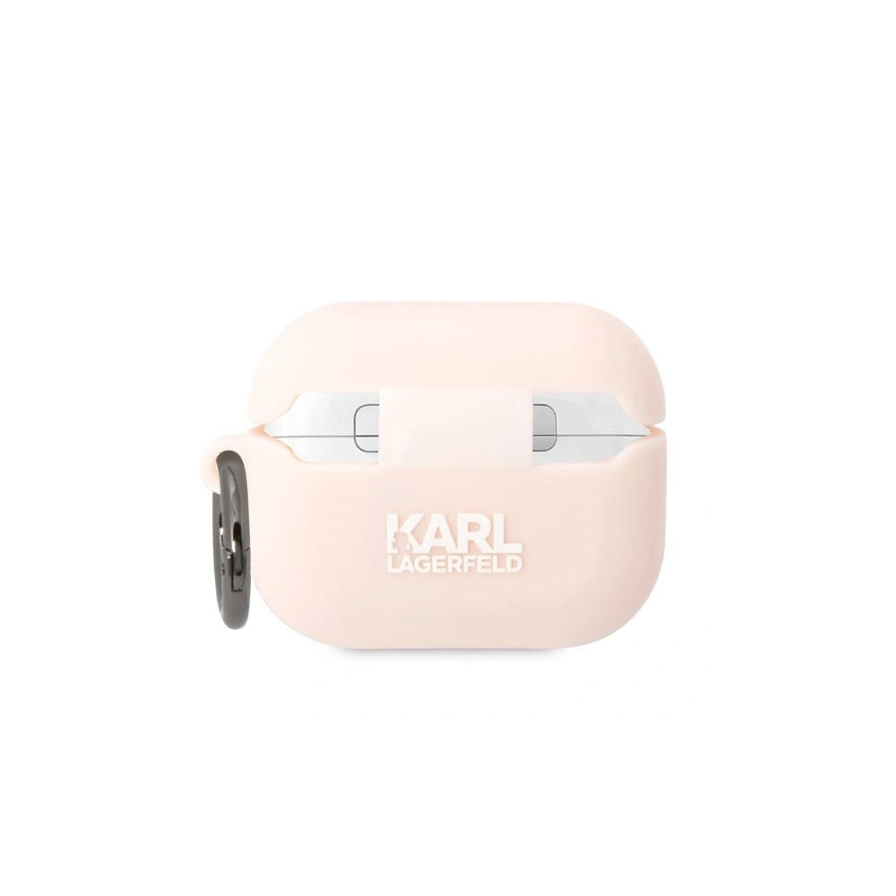 Hurtownia GSM - Etui Karl Lagerfeld KLAPRUNIKP Apple AirPods Pro obal růžový/pink silikon Karl Head 3D - KLD1419 - {ean13} - Hurt
