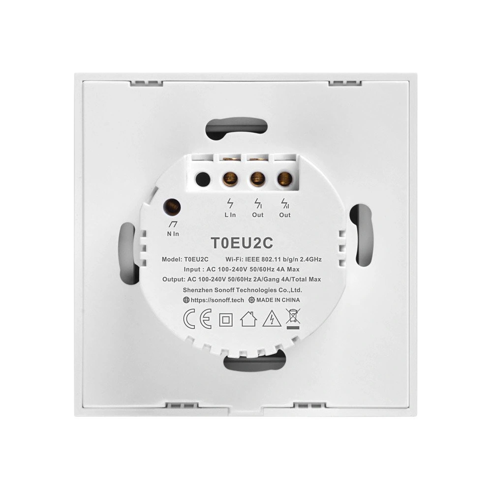 Hurtownia GSM - Berührungsschalter für WiFi-Licht Sonoff T0 EU TX (2-Kanal) - SNF40 - {ean13} - Hurt