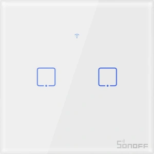 Hurtownia GSM - Dotykový spínač světla WiFi + RF 433 Sonoff T1 EU TX (2-kanálový) - SNF42 - {ean13} - Hurt